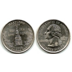 (306) Estados Unidos de América. 2000(D). Quarter Dollar (EBC) Maryland