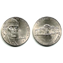 (381) Estados Unidos de América. 2014(P). 5 Cents (EBC)