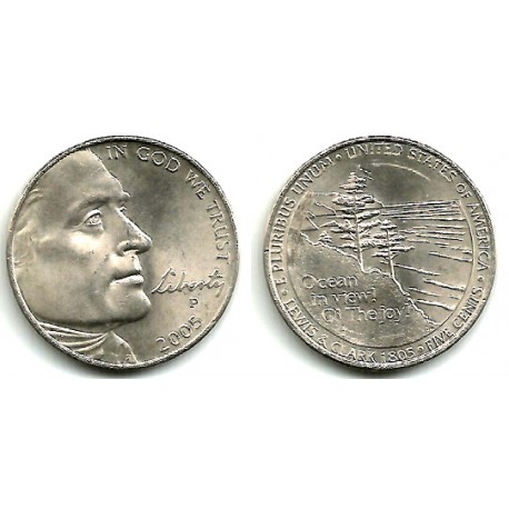 (369) Estados Unidos de América. 2005(P). 5 Cents (EBC)