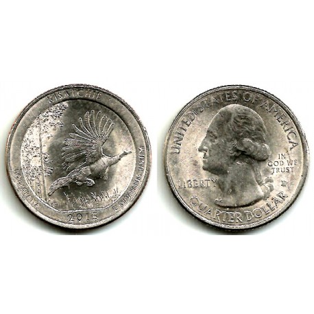 Estados Unidos de América. 2015(P). Quarter Dollar (MBC) Kisatchie