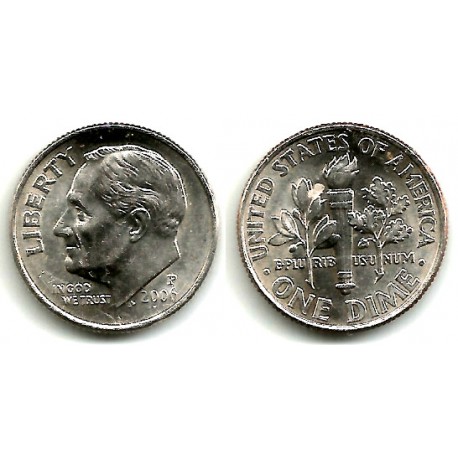 (195a) Estados Unidos de América. 2006(P). 1 Dime (EBC+)