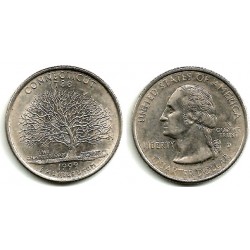 (297) Estados Unidos de América. 1999(D). Quarter Dollar (MBC+) Connecticut