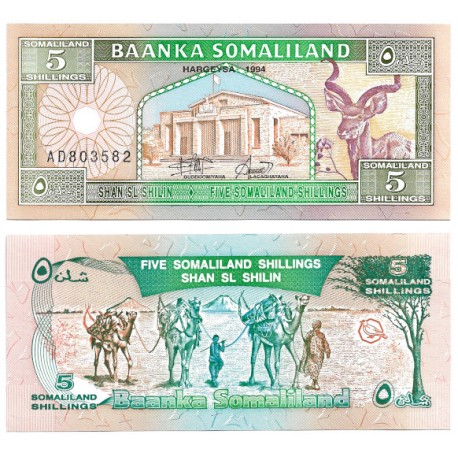 (1) Somalilandia. 1994. 5 Shillings (SC)