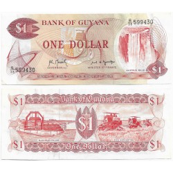 (21g) Guyana. 1966-1992. 1 Dollar (EBC)