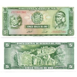 (99c) Perú. 1974. 5 Soles de Oro (SC)