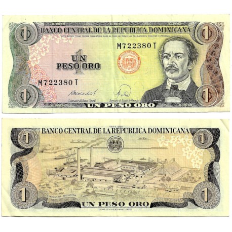 (126c) República Dominicana. 1988. 1 Peso Oro (MBC+)