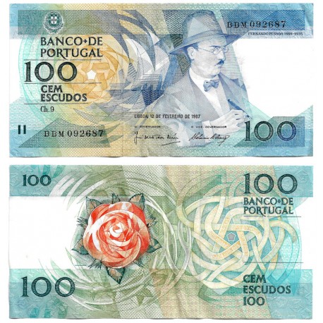 (179b) Portugal. 1987. 100 Escudos (MBC)