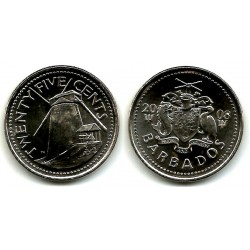 (13a) Barbados. 2008. 25 Cents (SC)