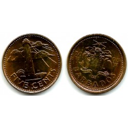 (11a) Barbados. 2008. 5 Cents (SC)