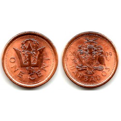 (10b) Barbados. 2009. 1 Cent (SC)