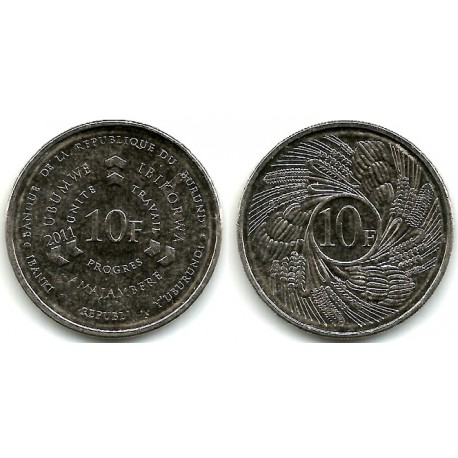 (21) Burundi. 2011. 10 Francs (SC)