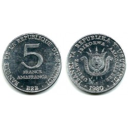(20) Burundi. 1980. 5 Francs (EBC+)