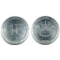 (19) Burundi. 1980. 1 Franc (SC-)