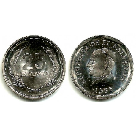 (157a) El Salvador. 1995. 25 Centavos (SC)