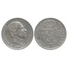 Alfonso XII. 1885. 20 Centavos de Peso (MBC-) (Plata) Ceca de Manila
