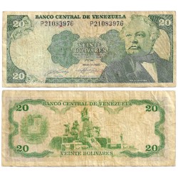(63c) Venzuela. 1990. 20 Bolívares (BC)