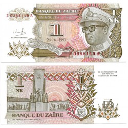 (47) Zaire. 1993. 1 Nouveau Likuta (SC)