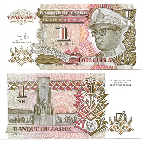 (47) Zaire. 1993. 1 Nouveau Likuta (SC)