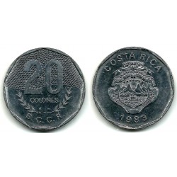 (216.1) Costa Rica. 1983. 20 Colones (MBC)