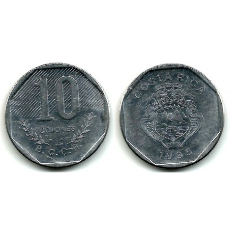 (215.1) Costa Rica. 1985. 10 Colones (MBC)