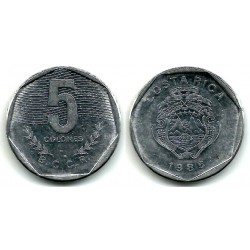 (214.2) Costa Rica. 1985. 5 Colones (MBC)