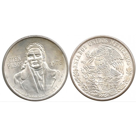 (483.2) Estados Unidos Mexicanos. 1978. 100 Pesos (EBC) (Plata)
