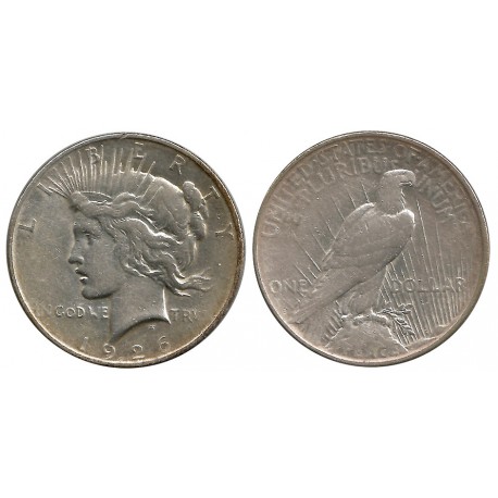 (150) Estados Unidos de América. 1926(D). 1 Dollar (MBC/MBC-) (Plata)