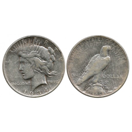 (150) Estados Unidos de América. 1934(D). 1 Dollar (MBC-) (Plata)