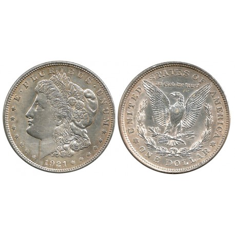 (110) Estados Unidos de América. 1921. 1 Dollar (EBC) (Plata)