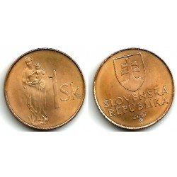 (12) Eslovaquia. 2007. 1 Koruna (SC)