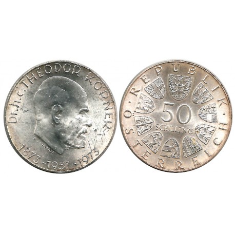 (2917) Austria. 1973. 50 Schilling (EBC) (Plata)