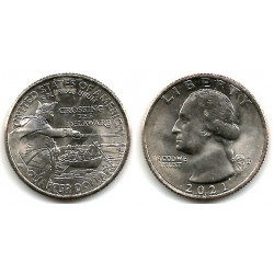 Estados Unidos de América. 2021(P). Quarter Dollar (SC) Crossing The Delaware