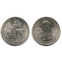 Estados Unidos de América. 2018(P). Quarter Dollar (SC) Pictured Rocks