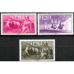 Sidi Ifni. 1955. Serie Completa (Nuevo, con señal de fijasellos) Pro Indigenas