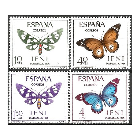 Sidi Ifni. 1966. Serie Completa (Nuevo, con señal de fijasellos) Día del Sello