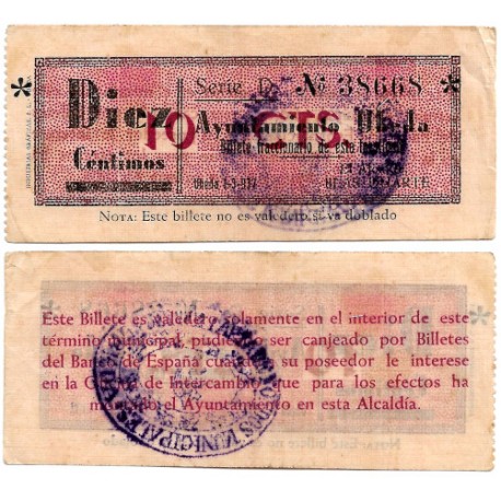 Úbeda. 1937. 10 Céntimos (MBC+/EBC-)