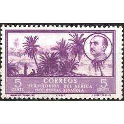 África Occidental. 1950. 5 Céntimos (Nuevo, con señal de fijasellos)