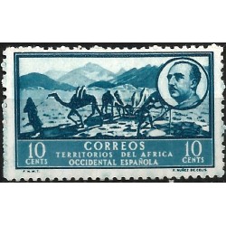África Occidental. 1950. 10 Céntimos (Nuevo, con señal de fijasellos)