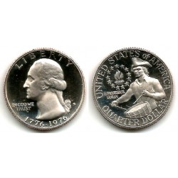 (204) Estados Unidos de América. 1976(S). Quarter Dollar (Proof)