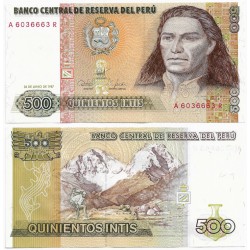 (134) Perú. 1987. 500 Intis (SC)