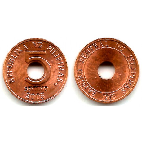(368) Filipinas. 2005. 5 Sentimos (EBC+)