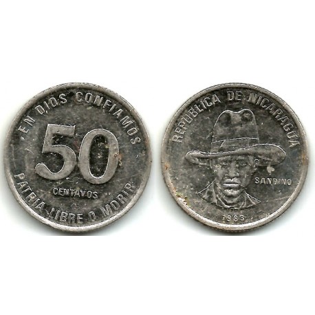 (42a) Nicaragua. 1983. 50 Centavos (MBC-)