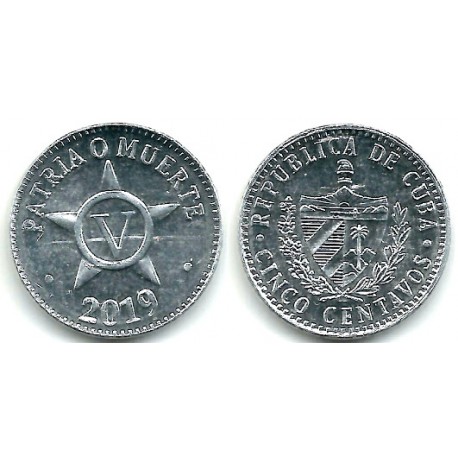Cuba. 2019. 5 Centavos (EBC+)