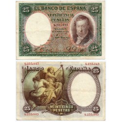 España. 1931. 25 Pesetas (MBC/MBC-)