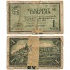 Cervera. 1937. 1 Peseta (RC+) Roturas y Adhesivo