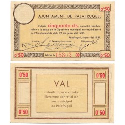 Palafrugell. 1937. 50 Céntimos (SC/SC-)