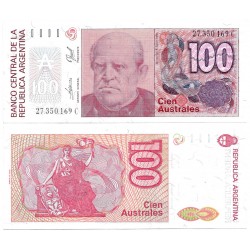 (327c) Argentina. 1985-90. 100 Australes (SC)