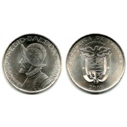 (129) Panamá. 2008. ½ Balboa (SC)