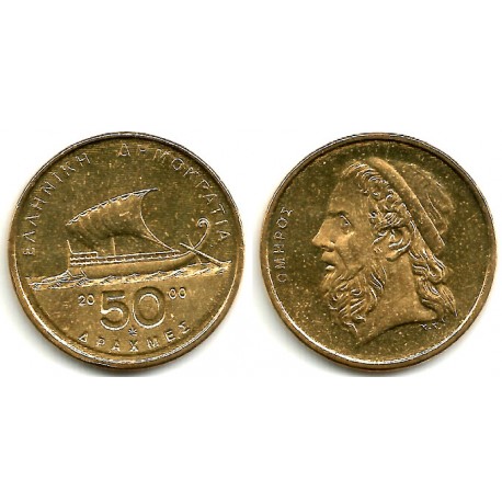 (147) Grecia. 2000. 50 Drachma (SC)