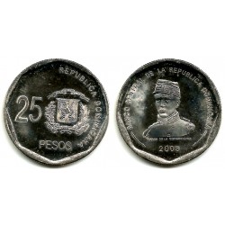 (107) República Dominicana. 2008. 25 Pesos (SC)